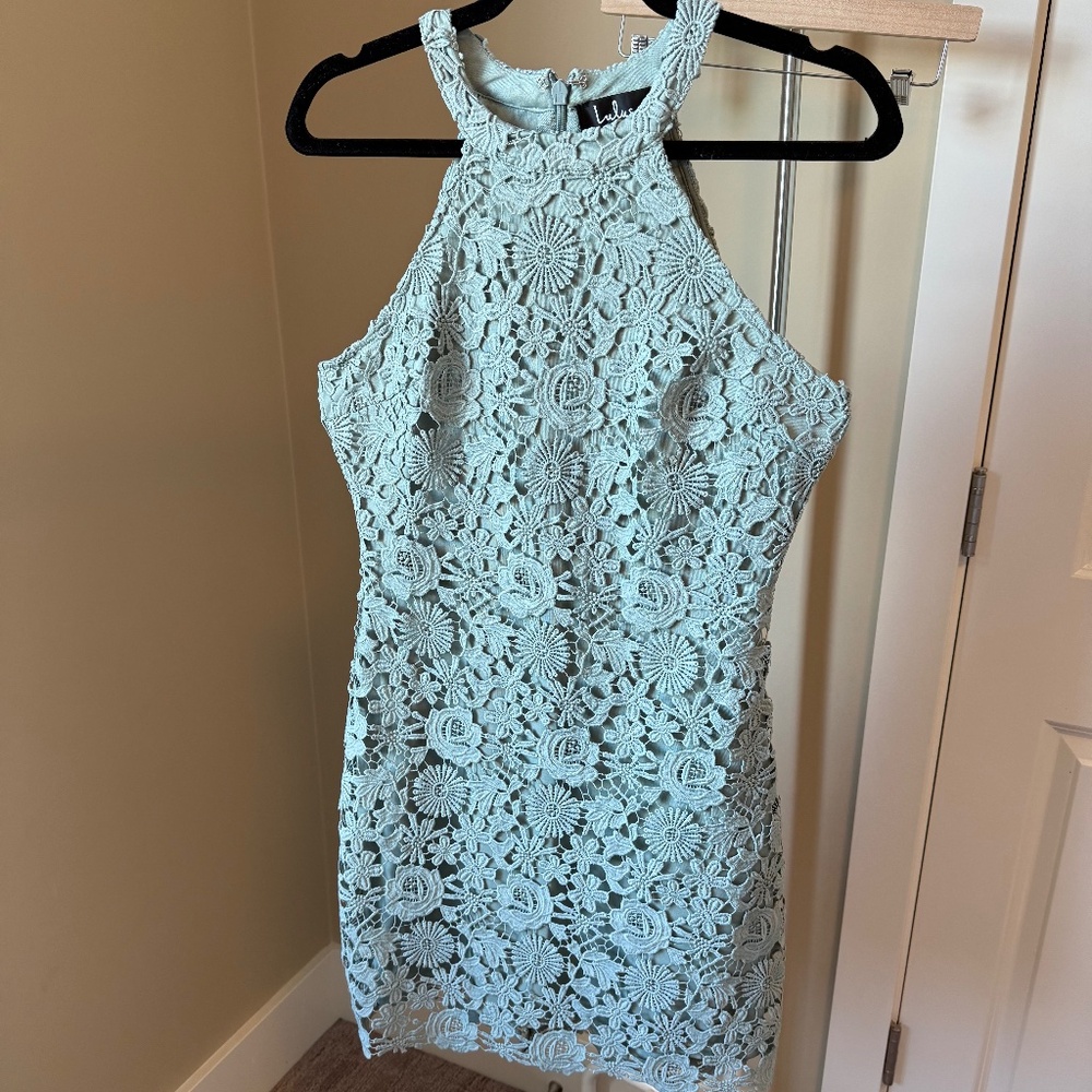 Lulus Love Poem Lace Mini Dress